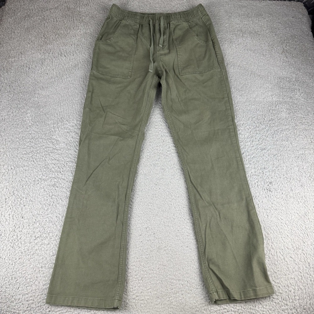 Katin Men's Size Medium Olive Green Elastic Waist Trails Pants Drawstring Canvas